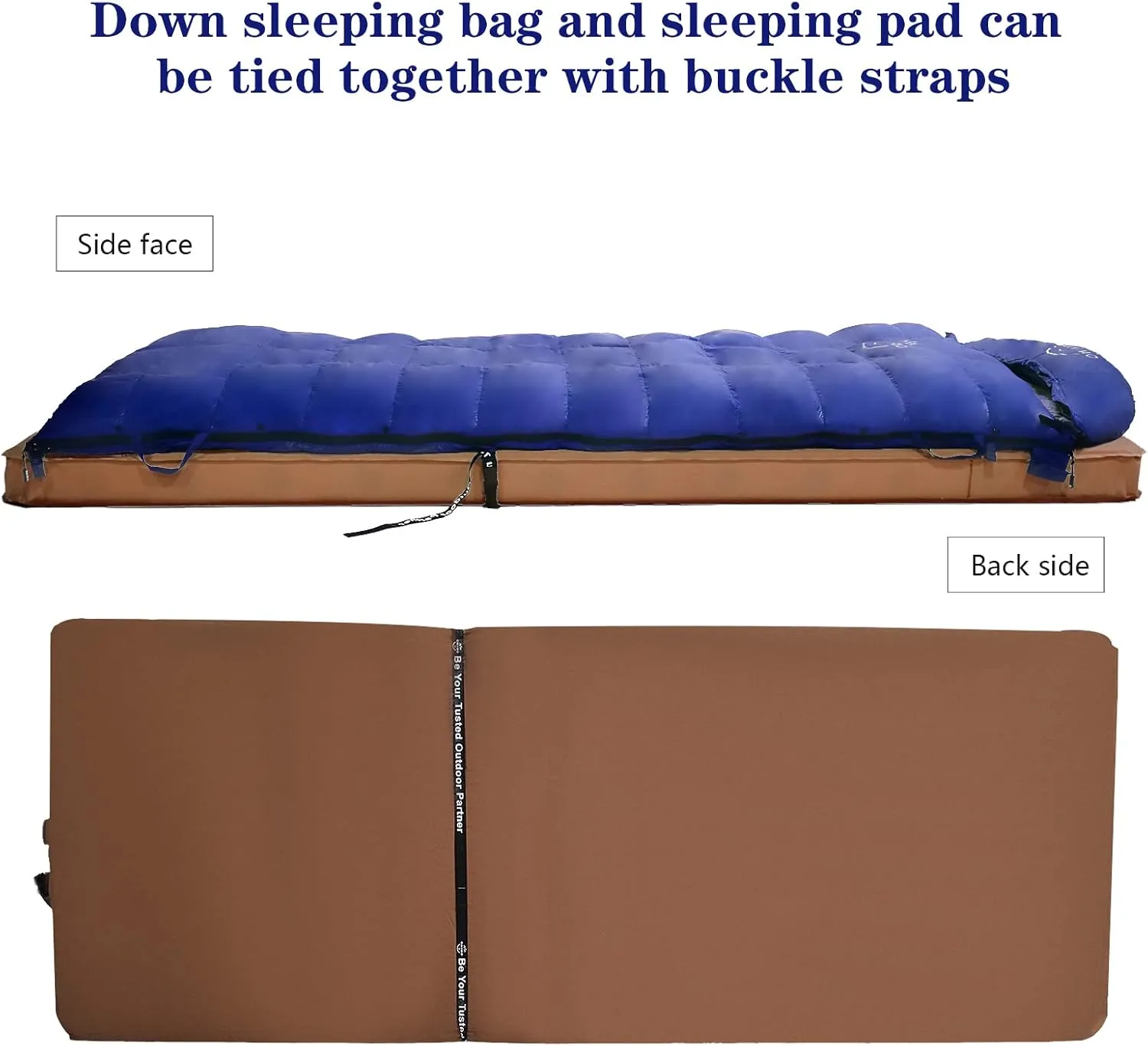-10°F 0°F Goose Down Sleeping Bag for Adults,800 Fill Power,Ultralight Wearable 4 Season Cold Weather Rectangle Sleeping Bag for Camping Hiking,Can be Used as a Down Blanket or Cloak