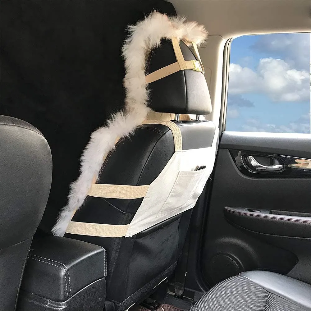 1 PC Fuzzy Faux Sheepskin Wool Fur Car Seat Cover for Auto SUV Trucks Universal Fit, Soft Plush Synthetic Wool Buck Fur Fluffy Car Seat Cushions by FLMaples(Dark Grey)