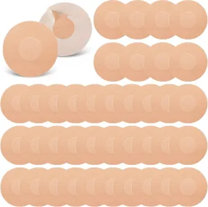 100 Pcs Adhesive Patch Sensor Covers CGM Sensor Patches Waterproof and Sweatproof Pre Cut Adhesive Tape for Skin Continuous Glucose Monitor Protection
