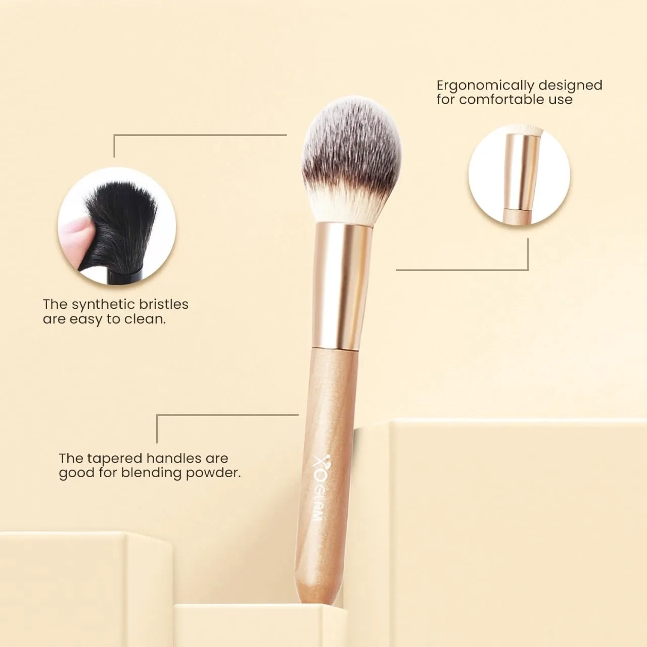 12Pcs Hugs & Kisses Wood Makeup Brush Set Premium Synthetic Blending Powder Buffer Concealer Contour Eyeshadow Crease Smudge Highlighter Cosmetics Brushes
