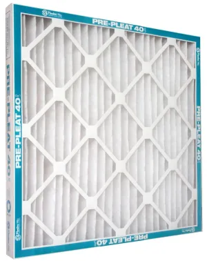12PK - Flanders 16" x 25" x 1" MERV 8 Pleated Air Furnace Filter (Pre-Pleat 40 LPD Series)