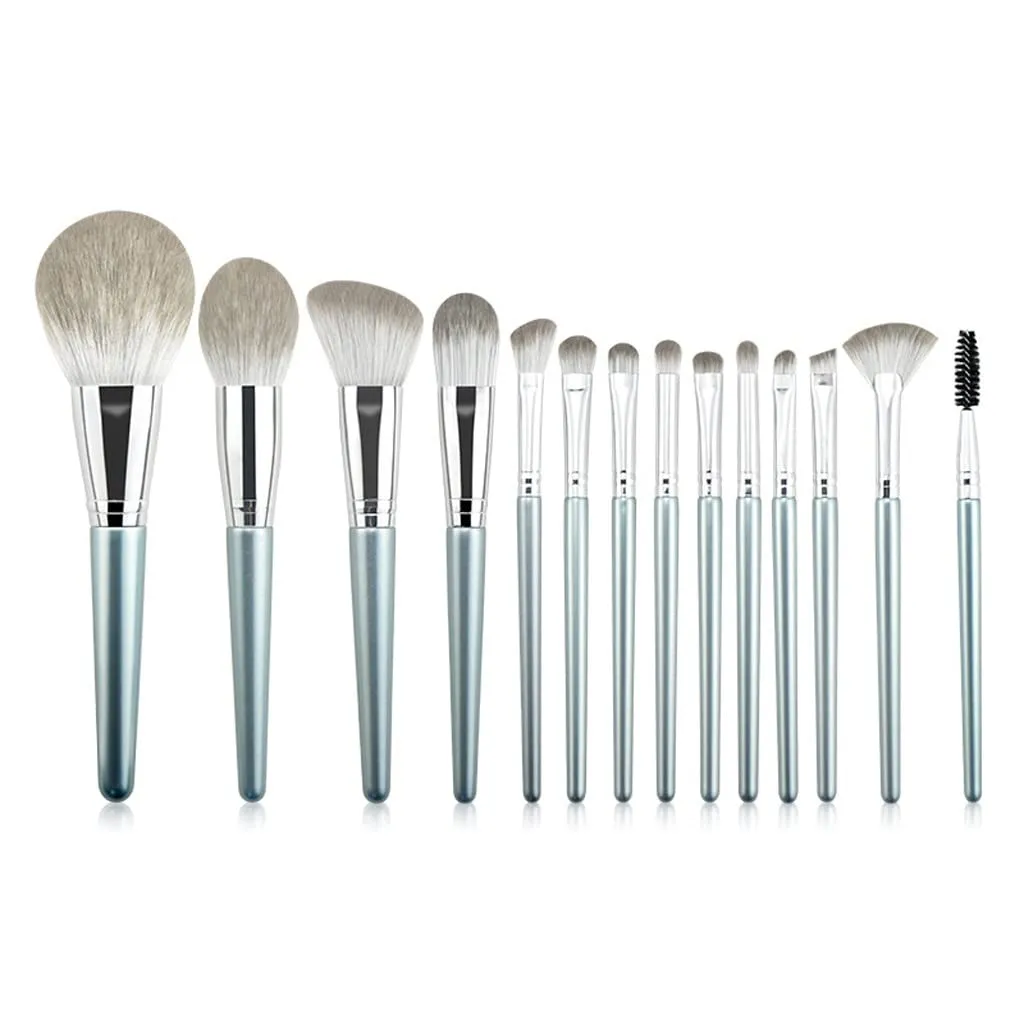 14pcs/set Makeup Brushes Set Powder Angled Blusher Sculpting Eyeshadow Make Up Highlighter Eyebrow Eyelashes Brush