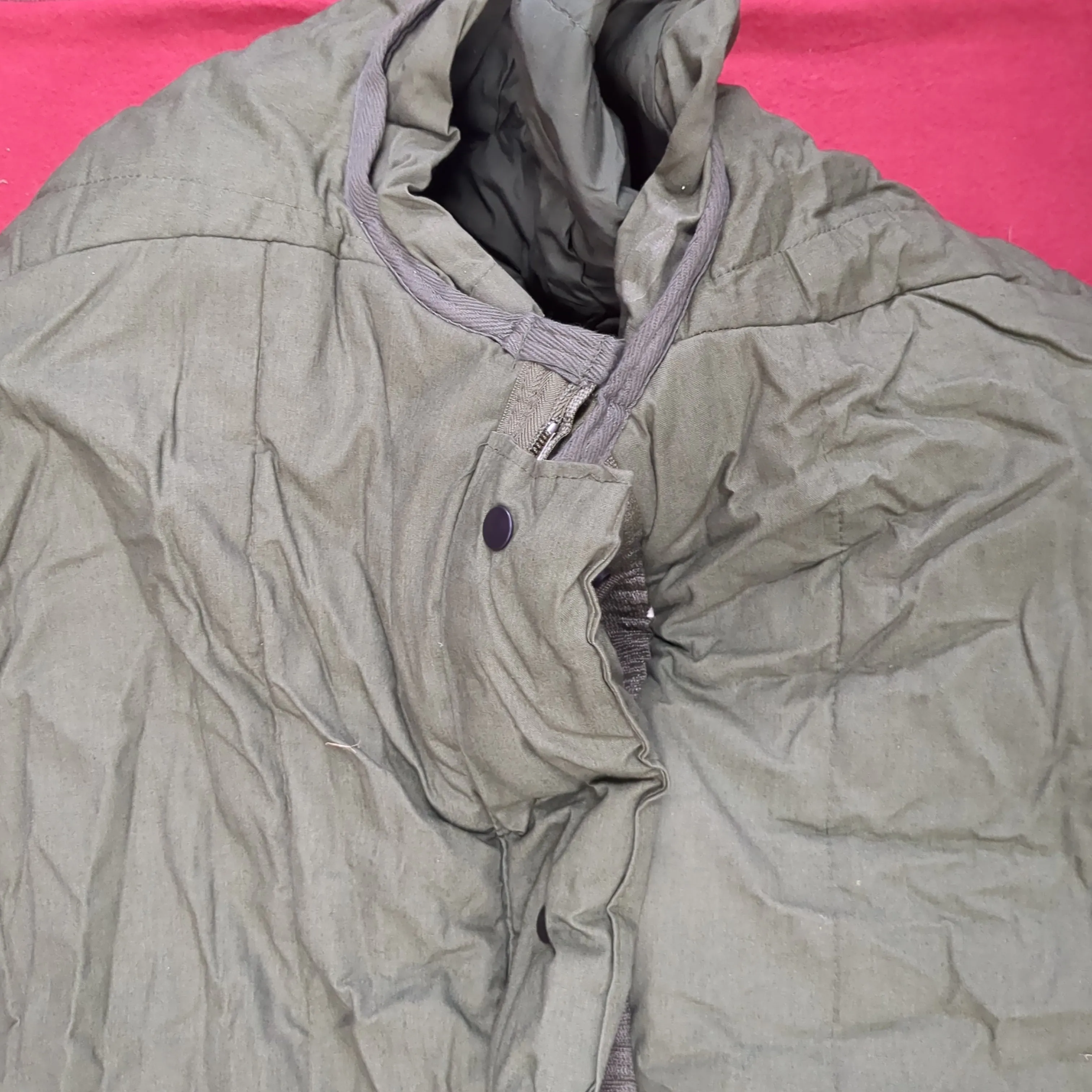 1980s USGI Intermediate Cold Weather Sleeping Bag Olive Green OD (SEP161-44cr)