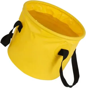 1Pc Collapsible Fishing Bucket Portable Outdoor Water Storage Container for Camping Fishing Gardening and Car Washing Space Saving Foldable Design with Comfort Grip