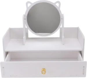1pc Cosmetic Mirror Storage Box Storage Drawer Makeup Mirror Desktop Girl Mirror Girl Makeup Mirror Girl Cosmetic Mirror Desktop Makeup Mirror Desktop Cosmetics Mirror