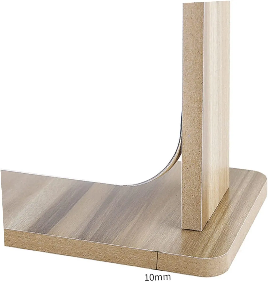 1pc Wooden Vanity Mirrors Makeup Mirror with Lights Beauty Tabletop Square Mirror Tabletop Makeup Mirror Rotatable Makeup Mirror Tabletop Mirror Touch Screen Bamboo Standing Mirror