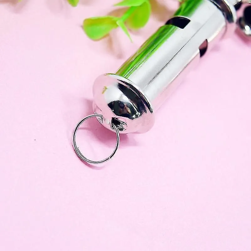 1pcs Metal Police Whistle With Lanyard, Safety Whistles For Sports, Referees, Do