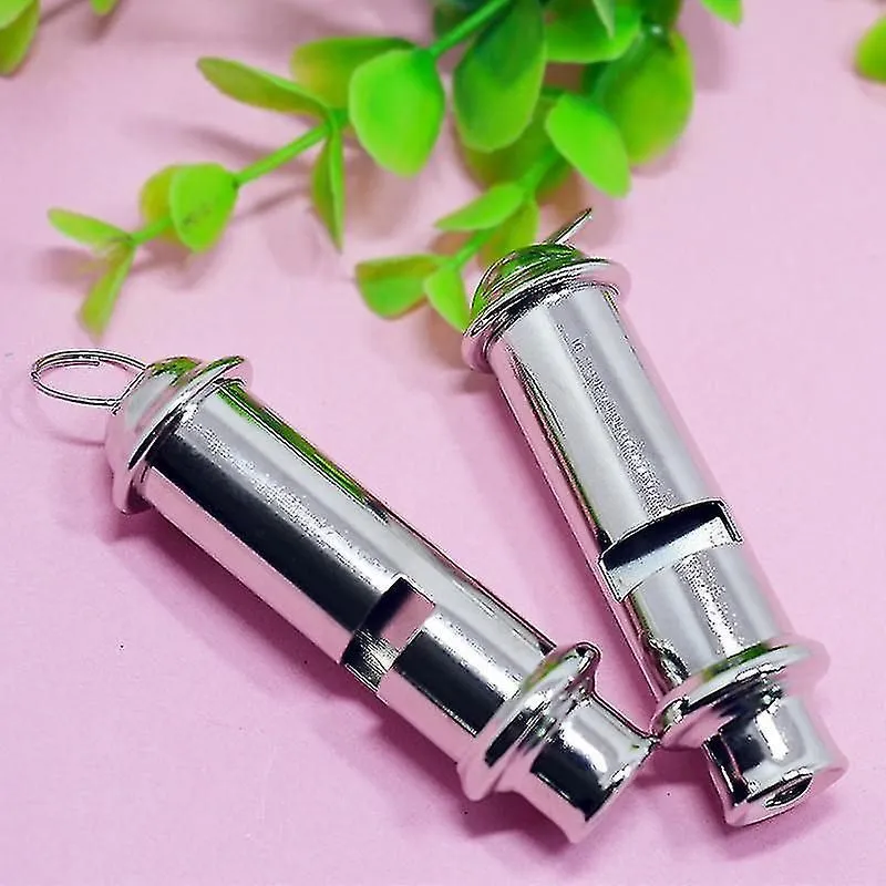 1pcs Metal Police Whistle With Lanyard, Safety Whistles For Sports, Referees, Do