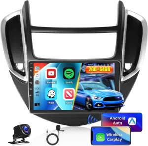 2 64G Inefala for Chevrolet Chevy Trax 2014-2016 Android 13 Car Radio Stereo Built-in Wireless Carplay Android Auto, 9 Inch Touchscreen with GPS WiFi BT FM/RDS EQ SWC 26UI Canbus MIC AHD Backup Camera