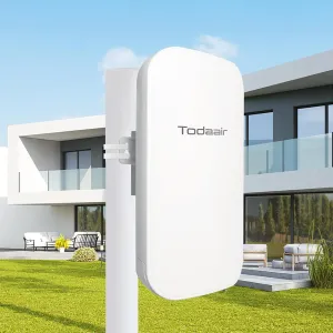 2025 Outdoor WiFi Extender，WiFi Booster | AI Watchdog | Repeater&AP Mode｜IP65 Weatherproof | Up to 1200Mbps Dual Band WiFi Repeater | Covers Up to Least 3440 Sq. ft and 30 Devices