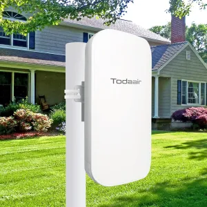 2025 Outdoor WiFi Extender，WiFi Booster | AI Watchdog | Repeater&AP Mode｜IP65 Weatherproof | Up to 1200Mbps Dual Band WiFi Repeater