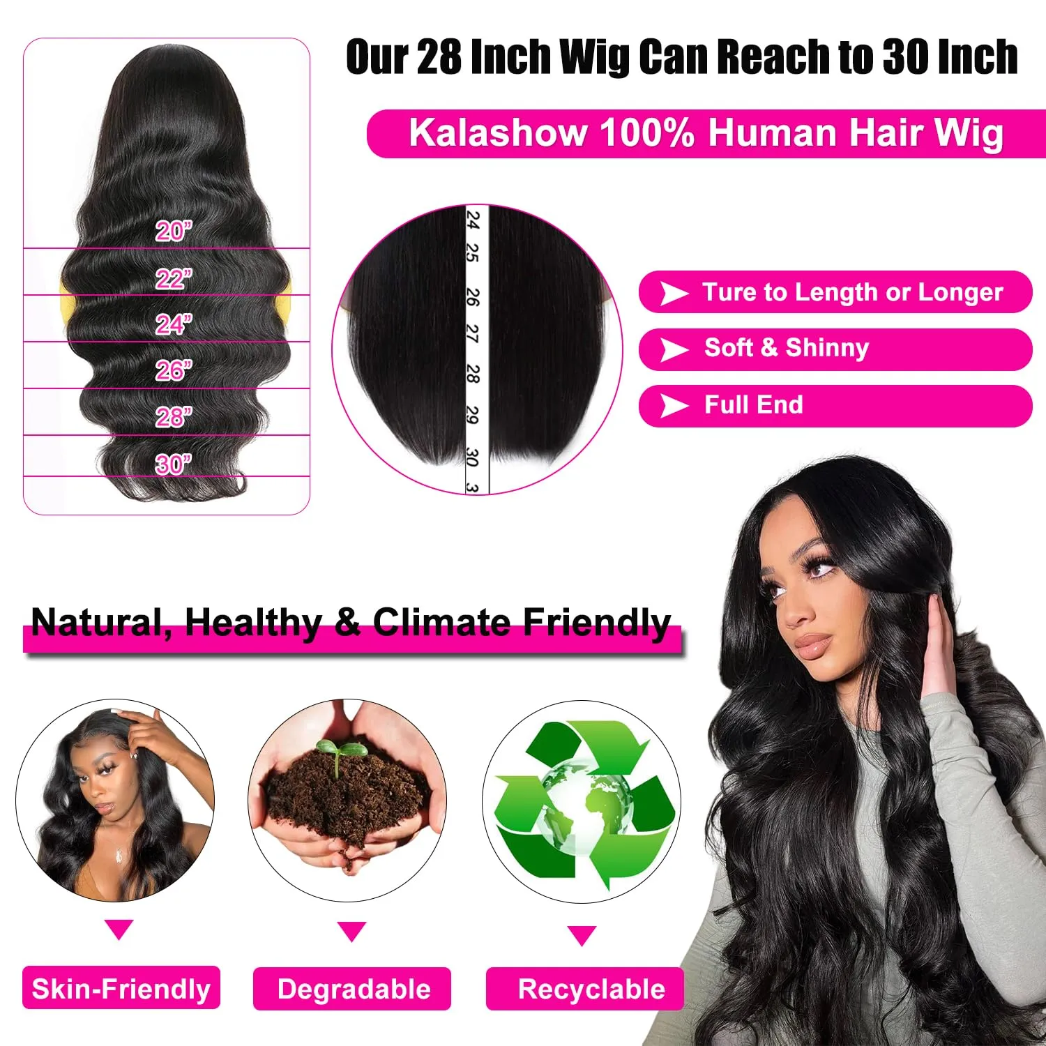 210% Density 13x6 HD Lace Front Wigs Human Hair Pre Plucked,100% Real Human Hair Wig,230g/pc Glueless Body Wave Wigs for Black Women Free Part Natural Hairline with Baby Hair 28 Inch