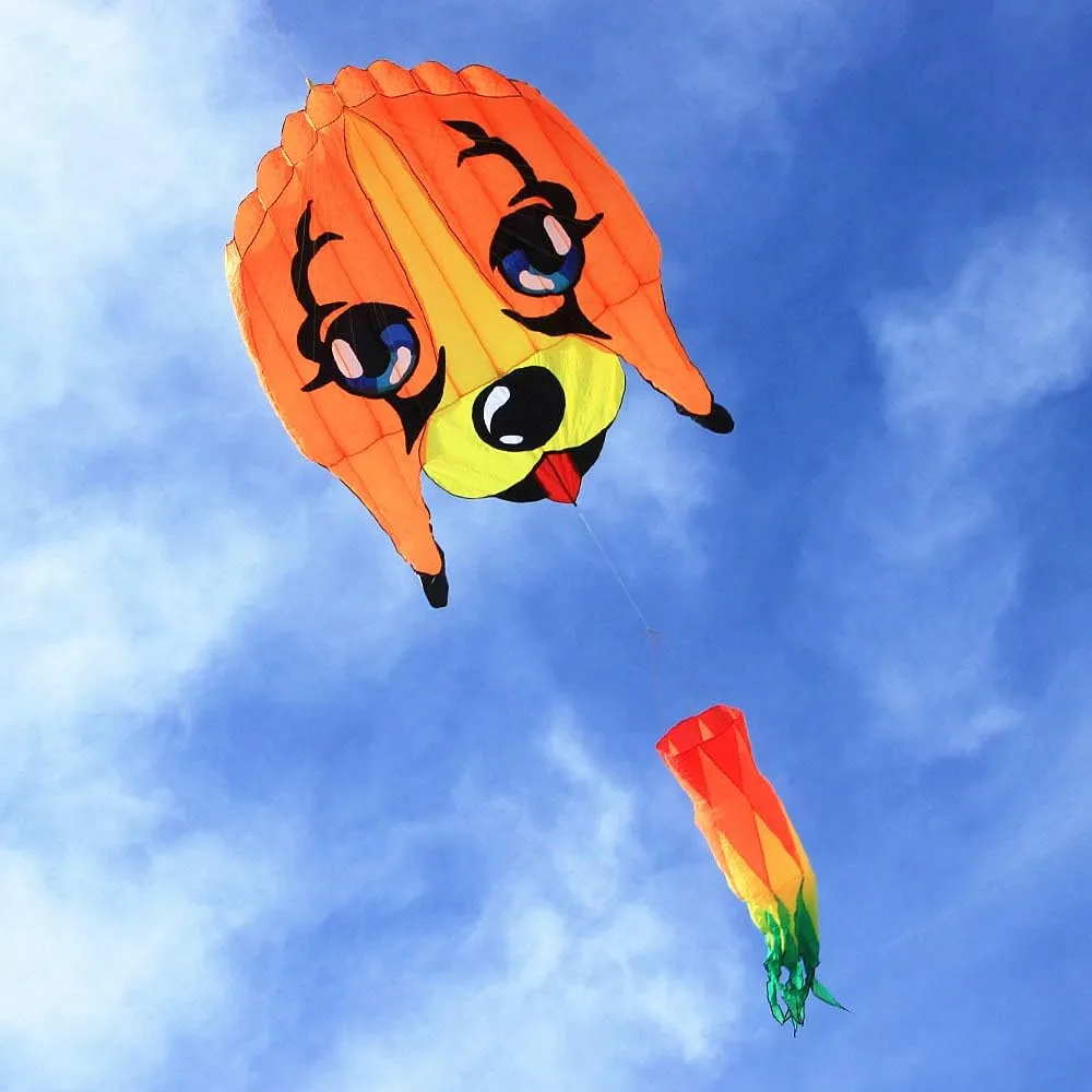 24.6 ft giant kite for adult, beagle soft bodied large kite, frameless kite, easy to fly in The breeze, with 330ft Kite String in Beach and Amusement Parks - Ages 12 