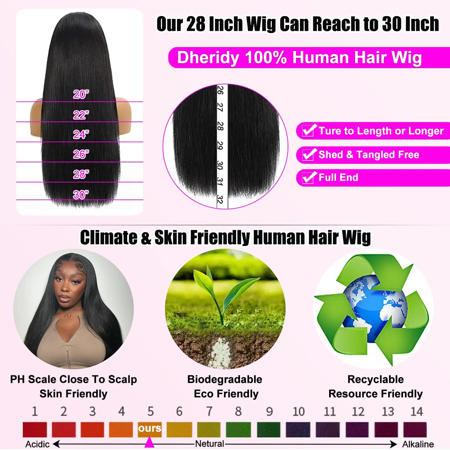 250% Density 13x6 HD Straight Lace Front Wigs Human Hair Pre Plucked 260g Glueless Lace Frontal Wigs Human Hair 13x6 Human Hair Lace Front Wigs for Black Women Bleached Knots 28 Inch