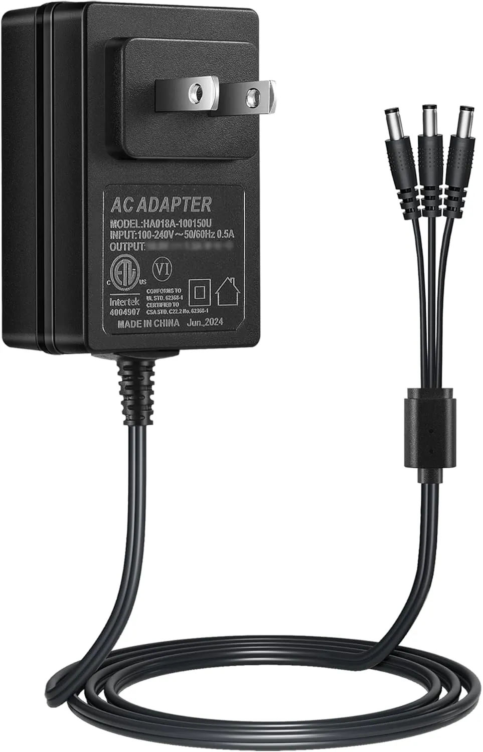 3-in-1 10V Charger for Dogtra Dogs Trainer Collar ARC 1900S 1902S 2300NCP 2500B 3500NCP 3502NCP, Dogtra Super-X Remote E Collar Power Adapter with 3 DC Cable, HK-AJ-100A150-US Replacement Power Supply