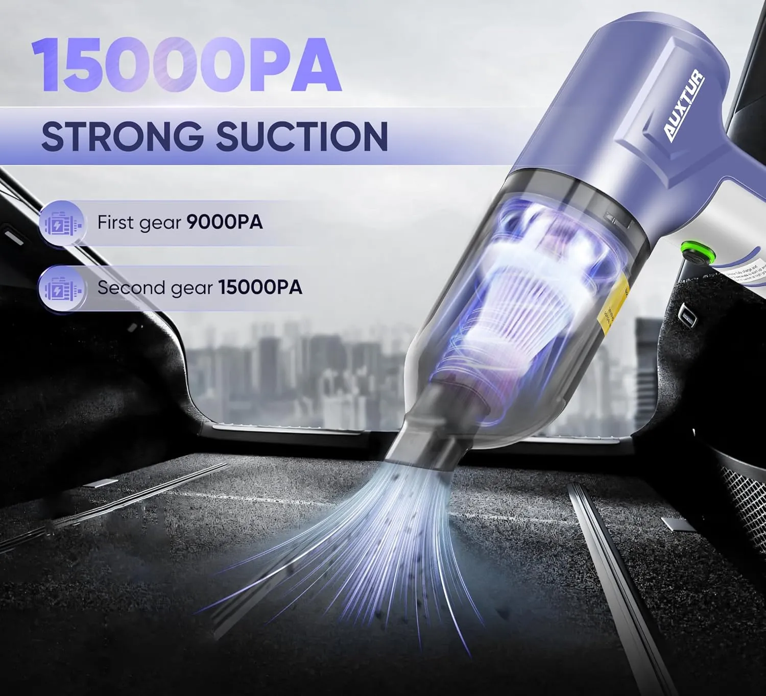 3 in 1 Car Vacuum Cleaner High Power | Portable Cordless Handheld | 15000PA Brushless Motor | Super Suction Mini Vacuum With Super Endurance for Home