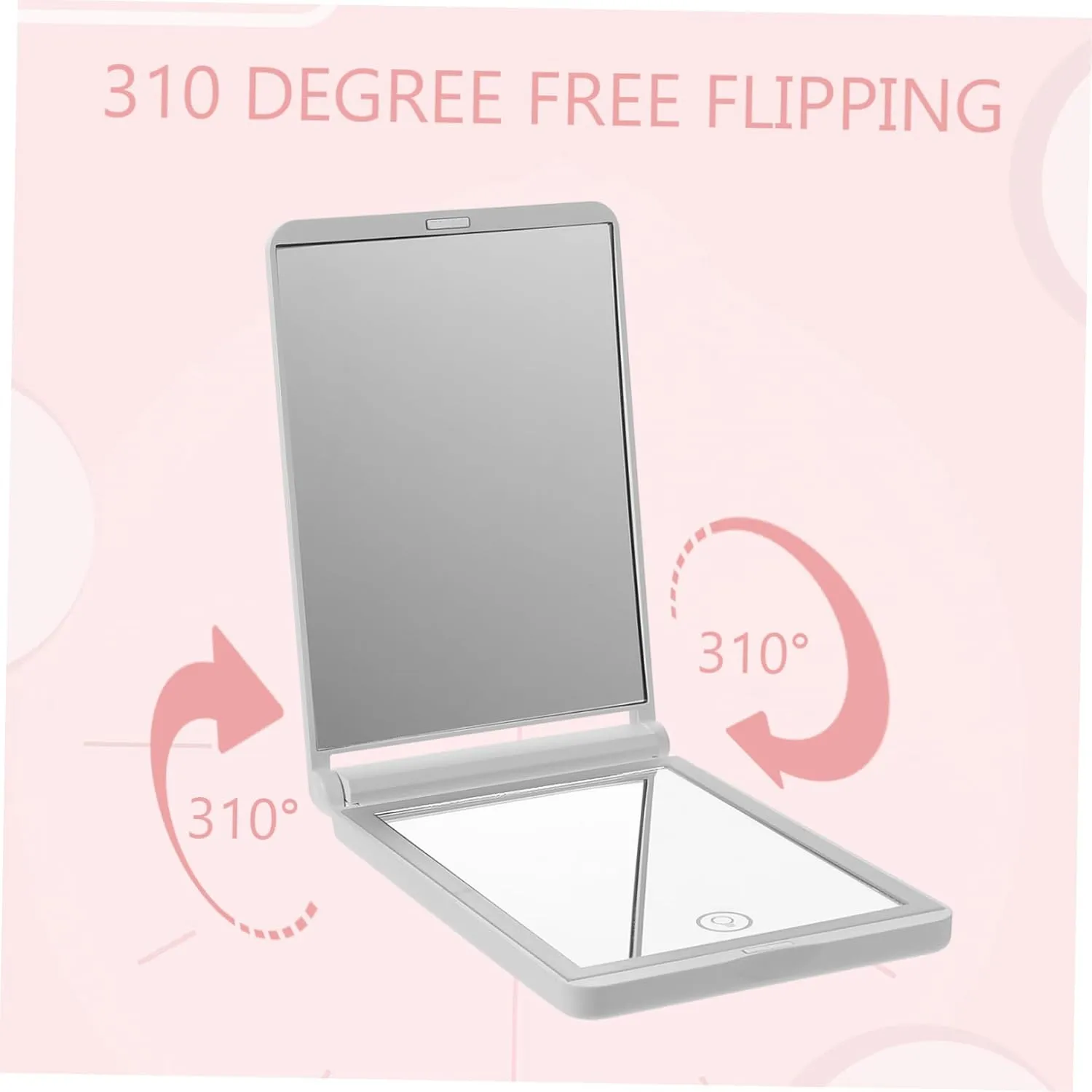 3pcs Travel-Friendly Led Makeup Mirror Rechargeable Magnified Mirror Perfect for Cosmetics Compact