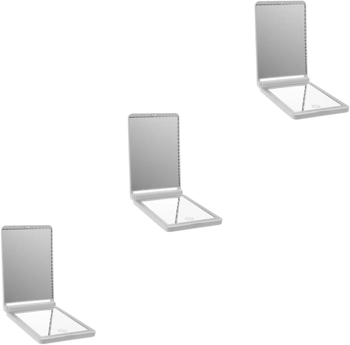 3pcs Travel-Friendly Led Makeup Mirror Rechargeable Magnified Mirror Perfect for Cosmetics Compact