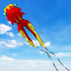43ft Large Kites for Adults,3D Goldfish Frameless Soft Umbrella Giant Flying Kites,Easy to Fly with 330Ft Kite String in Beach and Amusement Parks-Ages 12 