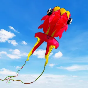 43ft Large Kites for Adults,3D Goldfish Frameless Soft Umbrella Giant Flying Kites,Easy to Fly with 330Ft Kite String in Beach and Amusement Parks-Ages 12 