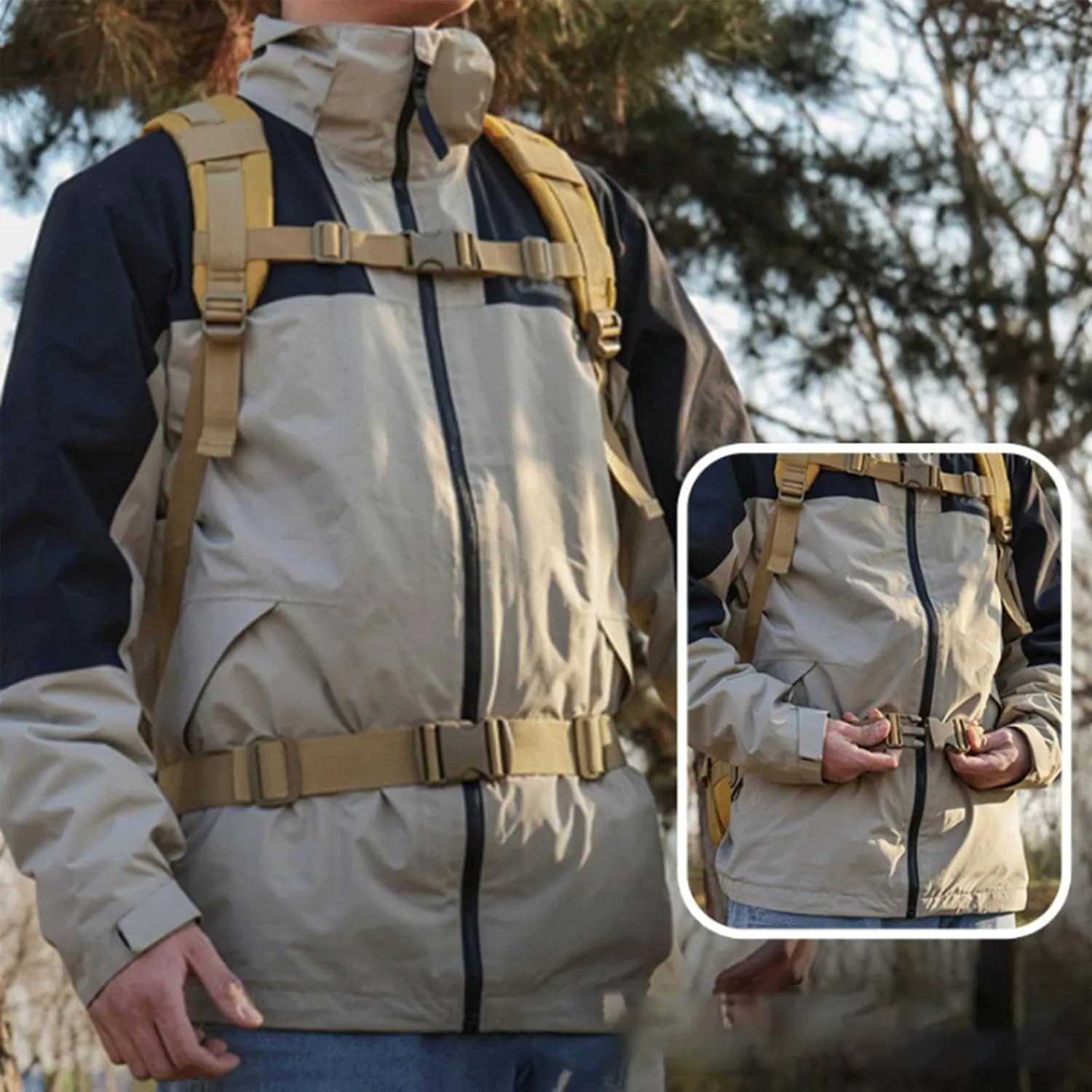 45L Military Tactical Backpack For Men Molle Army 3 Days Assault Pack Water Resistant Hiking Rucksack Bug Out Bag (E)