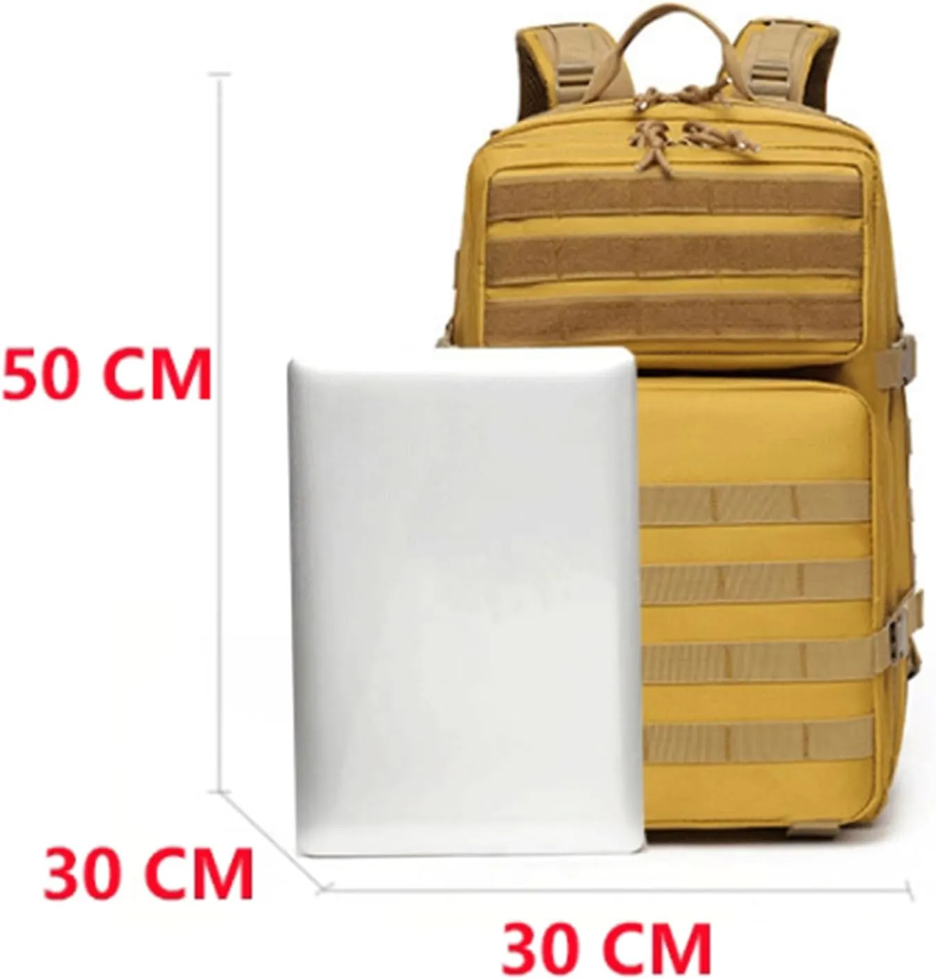 45L Military Tactical Backpack For Men Molle Army 3 Days Assault Pack Water Resistant Hiking Rucksack Bug Out Bag (E)