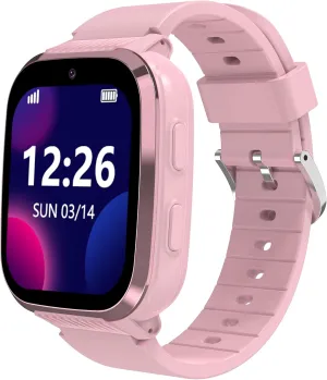 4G Kids Smart Watch with GPS Tracker, Call and Text, Kids Smart Watch Girls with Video Call Voice Chat Message Camera SOS WiFi Alarm Pedometer Waterproof Game, Gifts for Kids Age 4-12