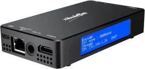 4K HDMI Video Encoder/Decoder, ZowieBox, Native NDI HX3 (Certified) Converter/Player, UVC to HDMI, Pass-Through Video Capture, SRT/RTMP(S)/RTSP, Live Streaming to YouTube