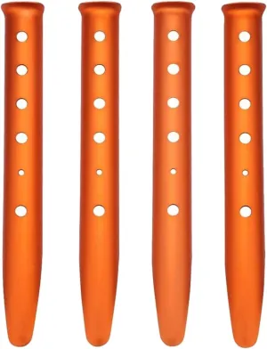 4Pcs Aluminum Tent Stakes Pegs in Snow and Sand Tent for Camping Boating Hiking Backpacking Picnic Shelter Shade Canopy DaJiKan