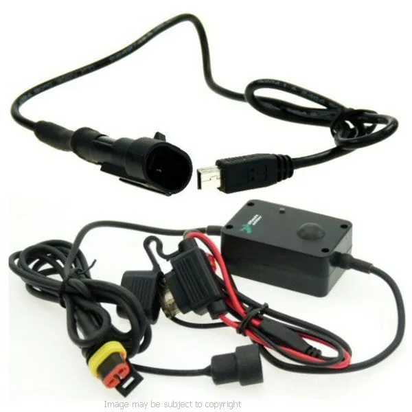 5inch GPS SatNav Motorcycle Powered Yoke Mount - 19mm (sku 14051)