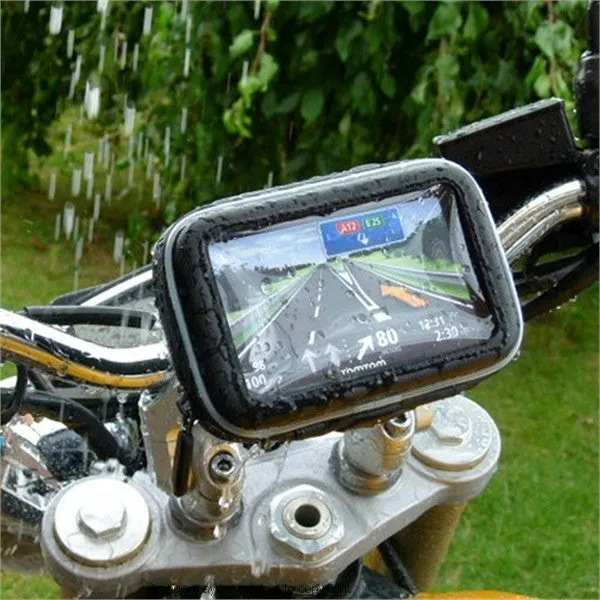 5inch SatNav GPS Powered Motorcycle Mount - Straight Mini USB (SKU 14034)