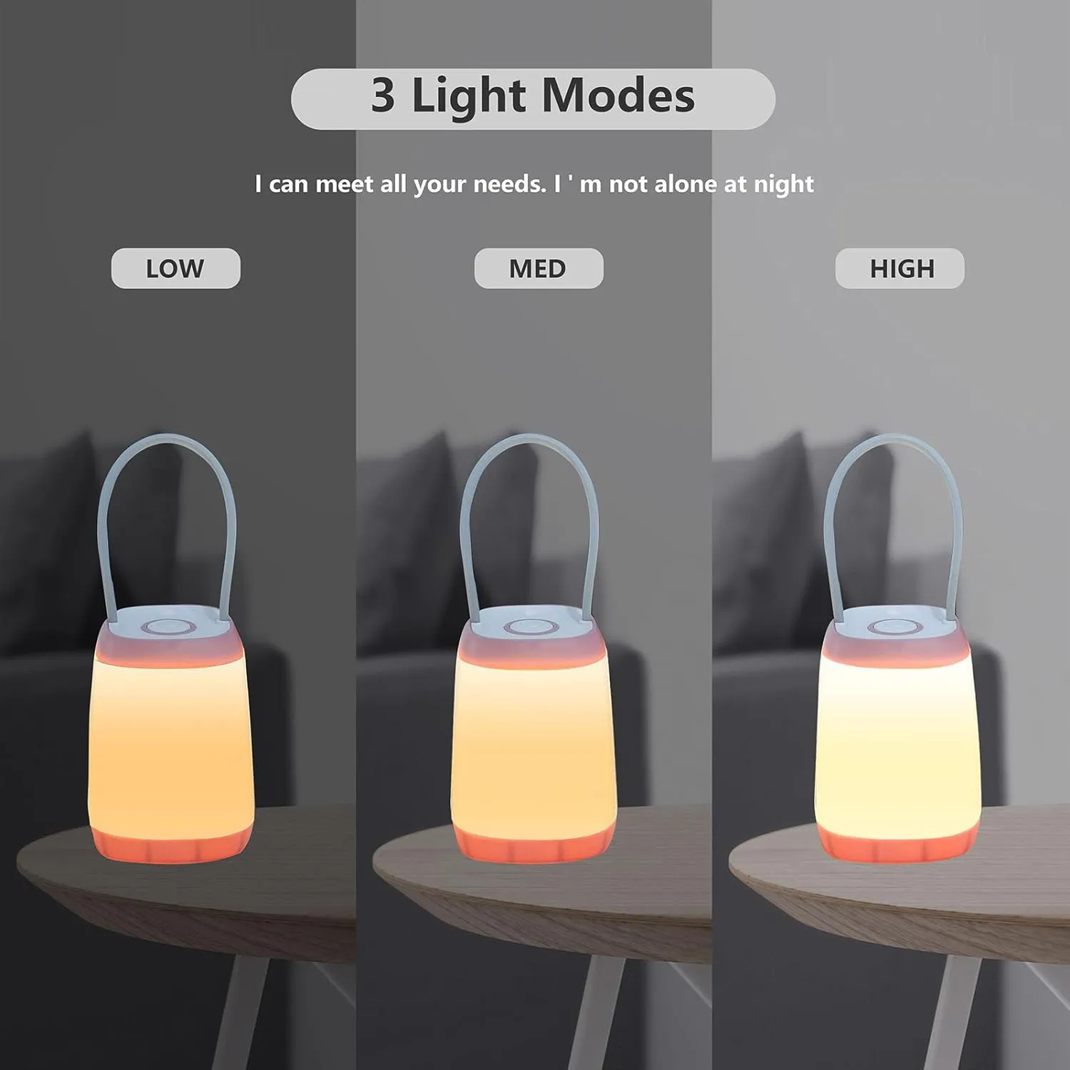 6 Pack LED Camping Light, 3 Modes Battery Powered Night Light for Indoor and Outdoor Emergency Light, Tent Lantern, Camping, Gifts (Includes 18 AAA Batteries)