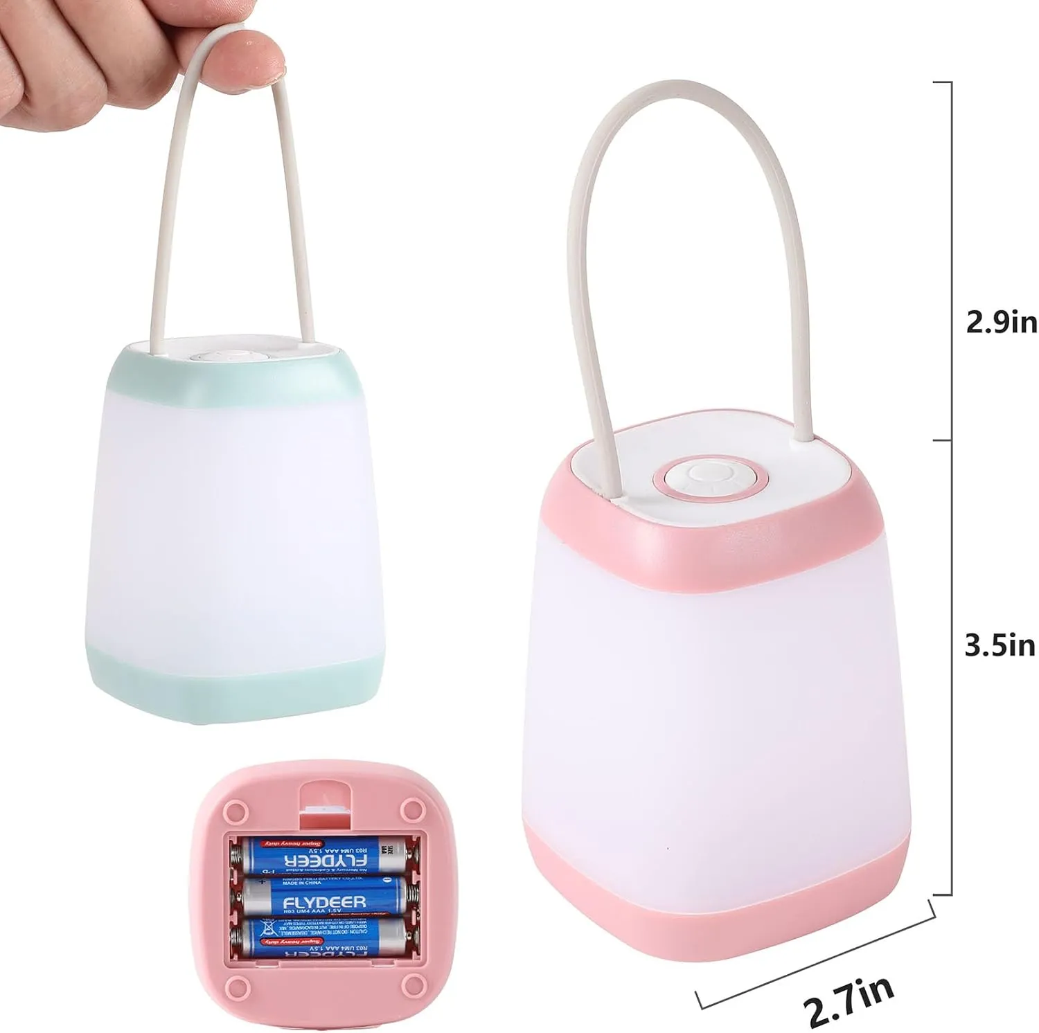 6 Pack LED Camping Light, 3 Modes Battery Powered Night Light for Indoor and Outdoor Emergency Light, Tent Lantern, Camping, Gifts (Includes 18 AAA Batteries)