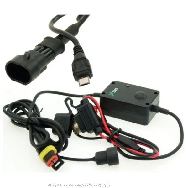 6inch GPS SatNav Motorcycle Straight MICRO USB Powered 13mm Yoke Mount (sku 14161)