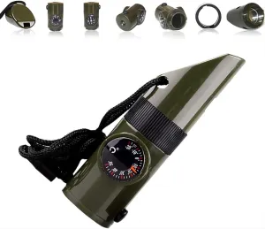 7-in-1 Outdoor Survival Whistle by Dewould - Essential Gear!