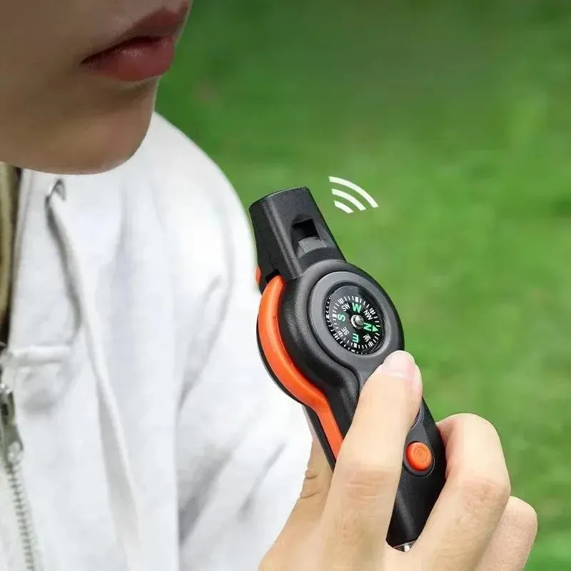 7 in 1 Outdoor Survival Whistle Emergency Tools