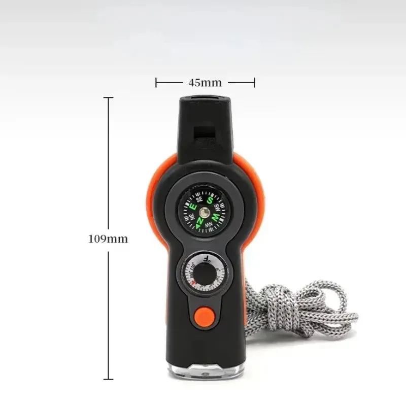 7 in 1 Outdoor Survival Whistle Emergency Tools
