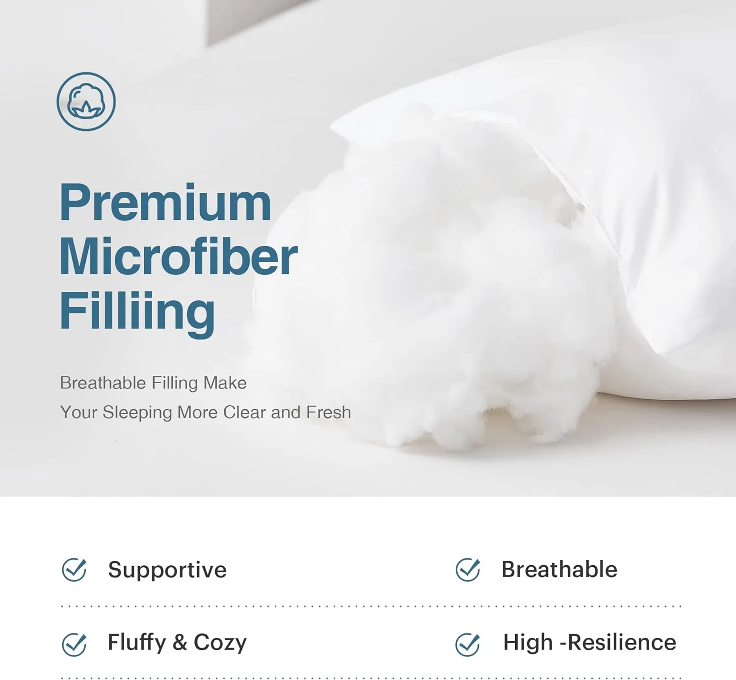 Acanva Fluffy Body Pillow for Adults and Pregnancy, Soft Long Full Pillow Insert for Side Sleepers