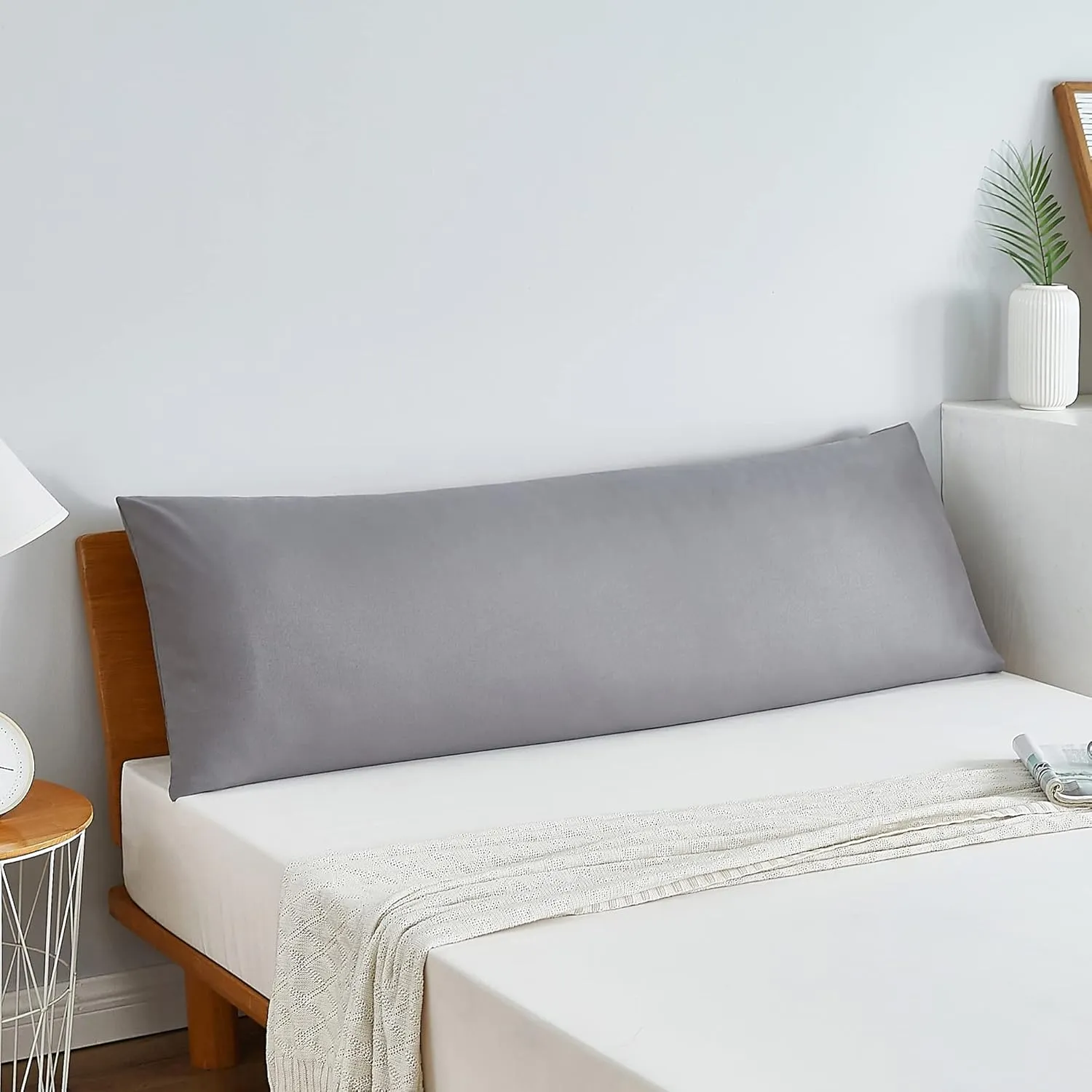 Acanva Fluffy Body Pillow for Adults and Pregnancy, Soft Long Full Pillow Insert for Side Sleepers