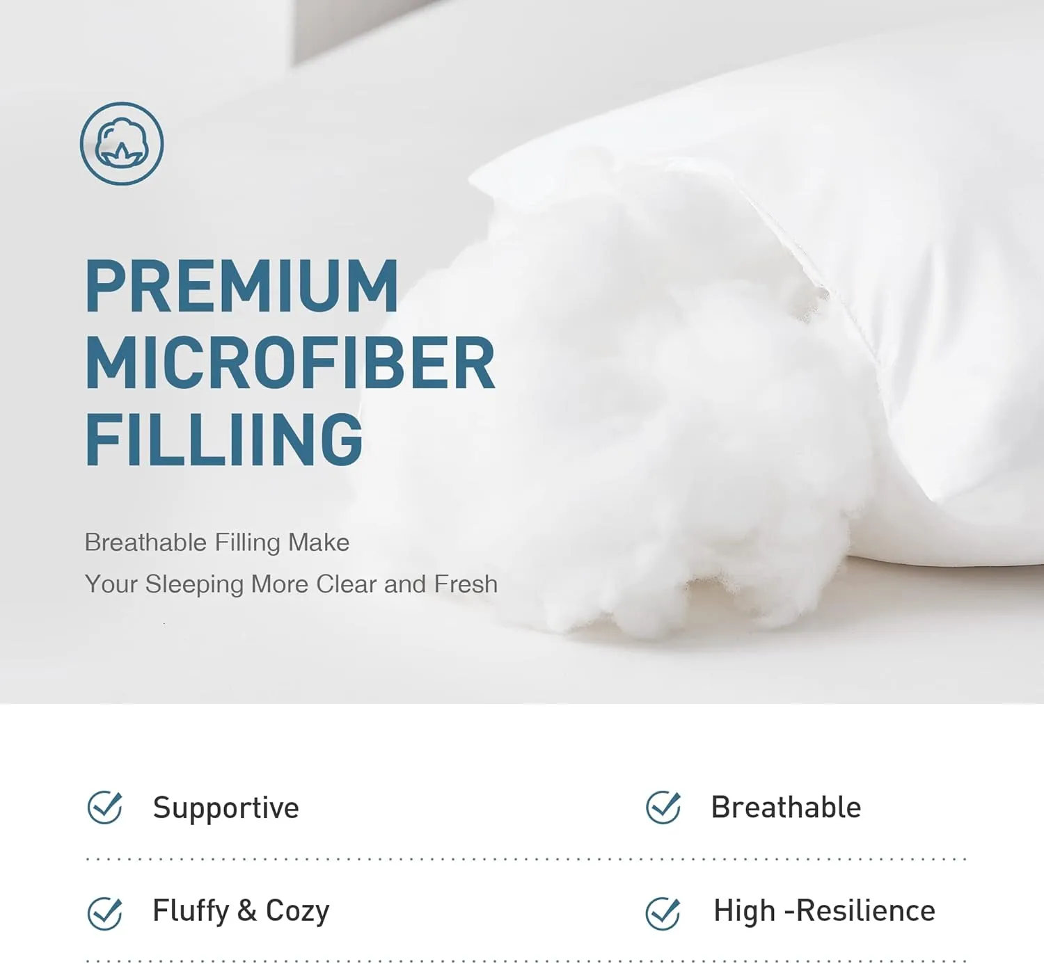 Acanva Fluffy Body Pillow for Adults and Pregnancy, Soft Long Full Pillow Insert for Side Sleepers
