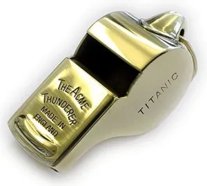 ACME Thunderer Titanic Mates Whistle - Polished Brass SS57PB