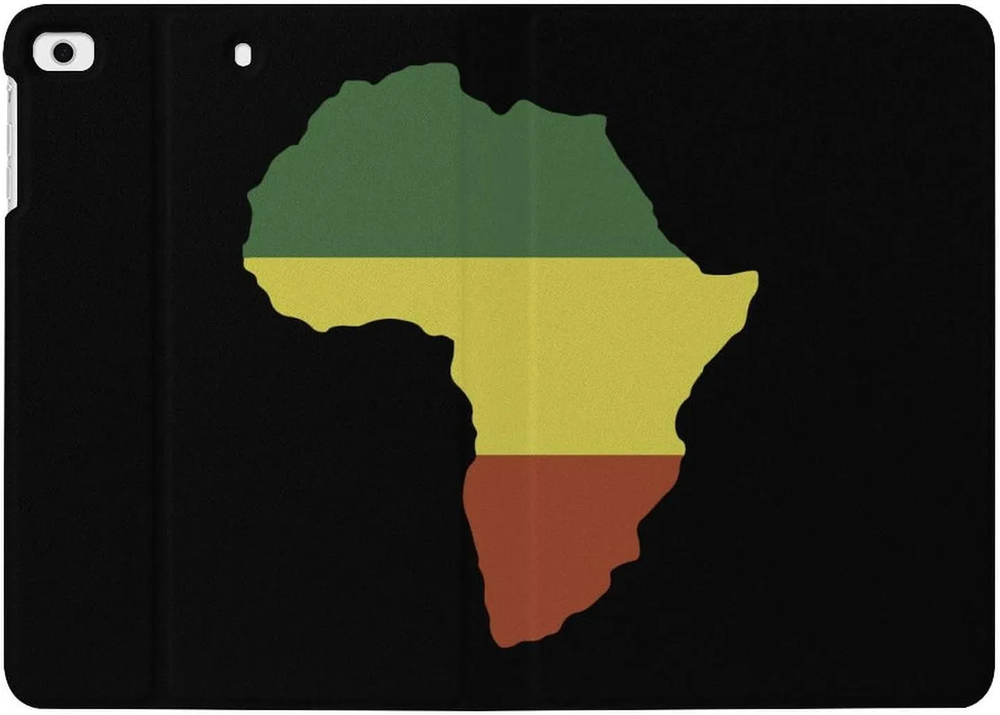 Africa Map Flag Fashion Case Compatible with ipad Mini 1/2/3/4/5 (7.9in) Waterproof Protective Cover Adjustable Stand Auto Sleep/Wake