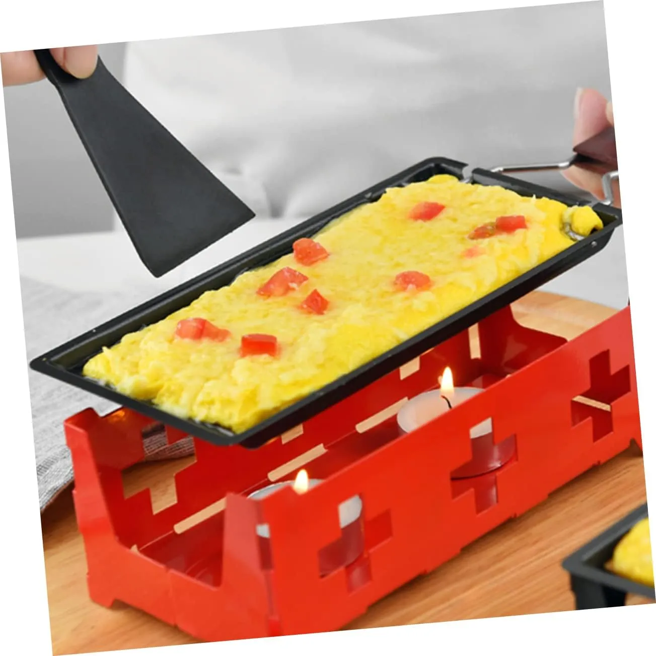 Alipis Portable Cheese Grill Non-stick Bakeware Set 1 Set for Kitchen Stove Camping with Handle
