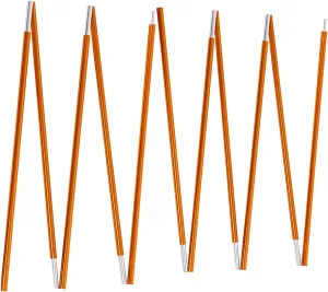 Aluminum Tent Poles Replacement, 2Pcs Outdoor Tent Building Supporting Rod Pole Bar Tent Pole Repair Kit for Hiking Camping Backpacking Tent