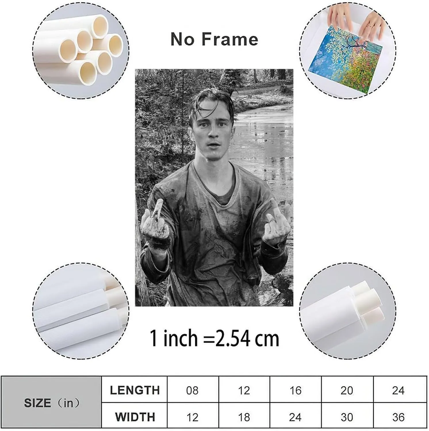 American Actor Drew Starkey Poster Character Portrait Art Poster (4) Canvas Painting Posters And Prints Wall Art for Living Room Bedroom Decor 08x12inch(20x30cm) Unframe-style
