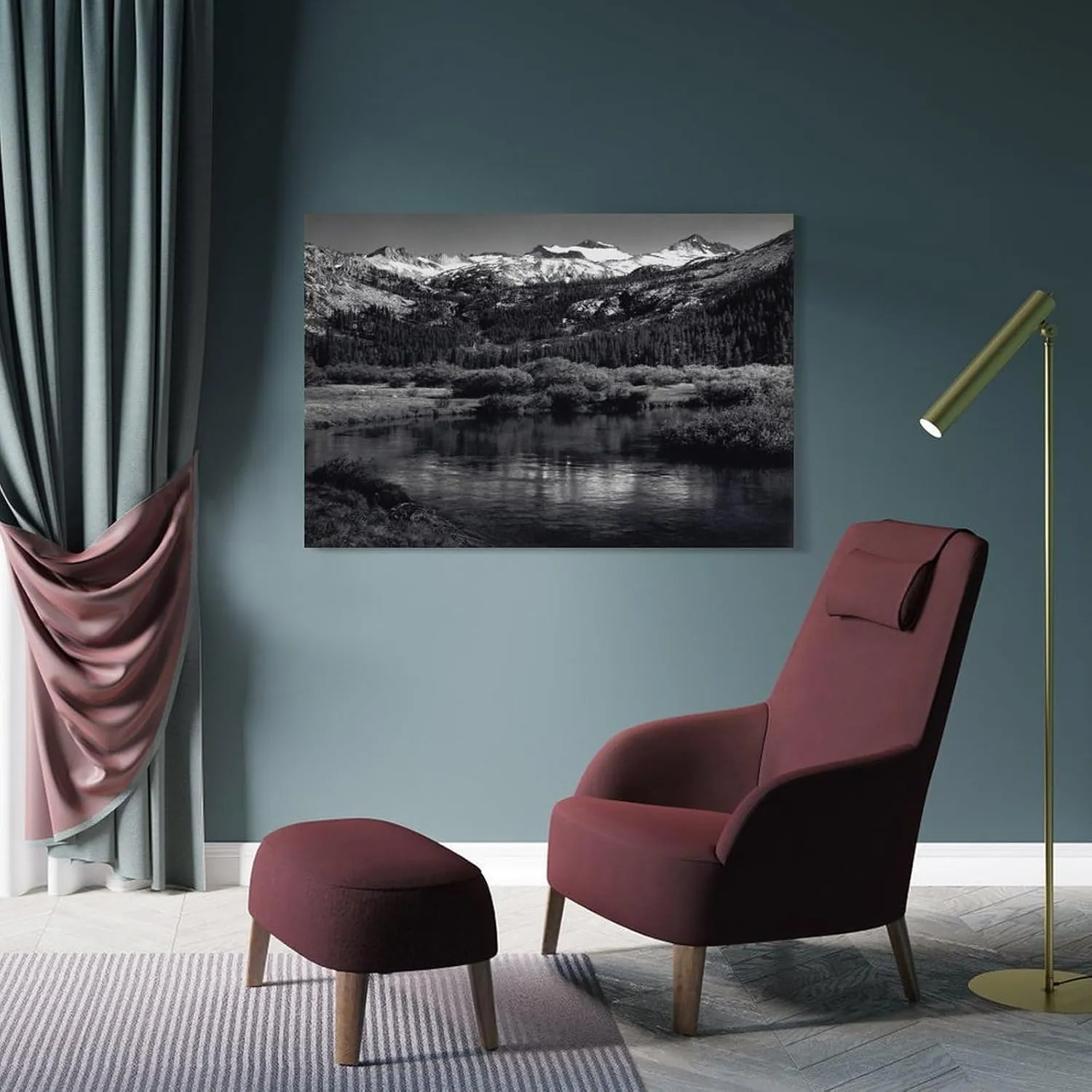 American Landscape Photographer Ansel Adams Poster Canvas Wall Art Posters For Room Aesthetic And Decor 13Canvas Painting Posters And Prints Wall Art for Living Room Bedroom Decor 24x36inch(60x90cm)
