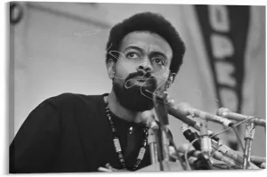 American Poet Amiri1 Baraka Portrait Poster (1) Canvas Painting Wall Art Poster for Bedroom Living Room Decor 12x08inch(30x20cm) Frame-style
