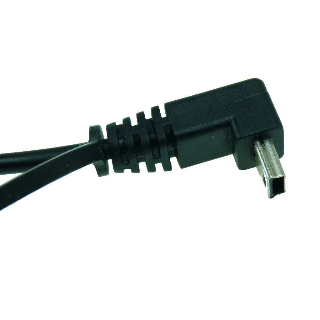 Angled Mini USB Bike Motorcycle Optimate Style Satnav Charger fits Garmin Nuvi (sku 34220)