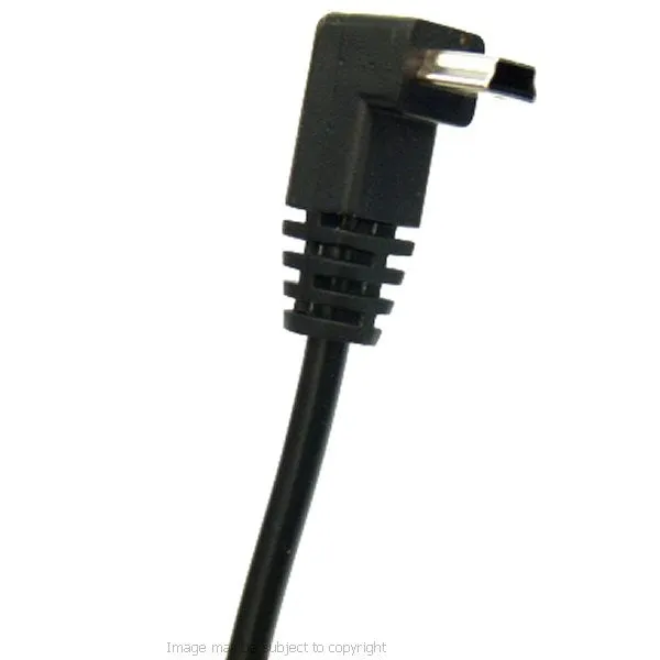 Angled Mini USB Connector for Motorcycle Hardwire & DIN Cable (sku 14345)