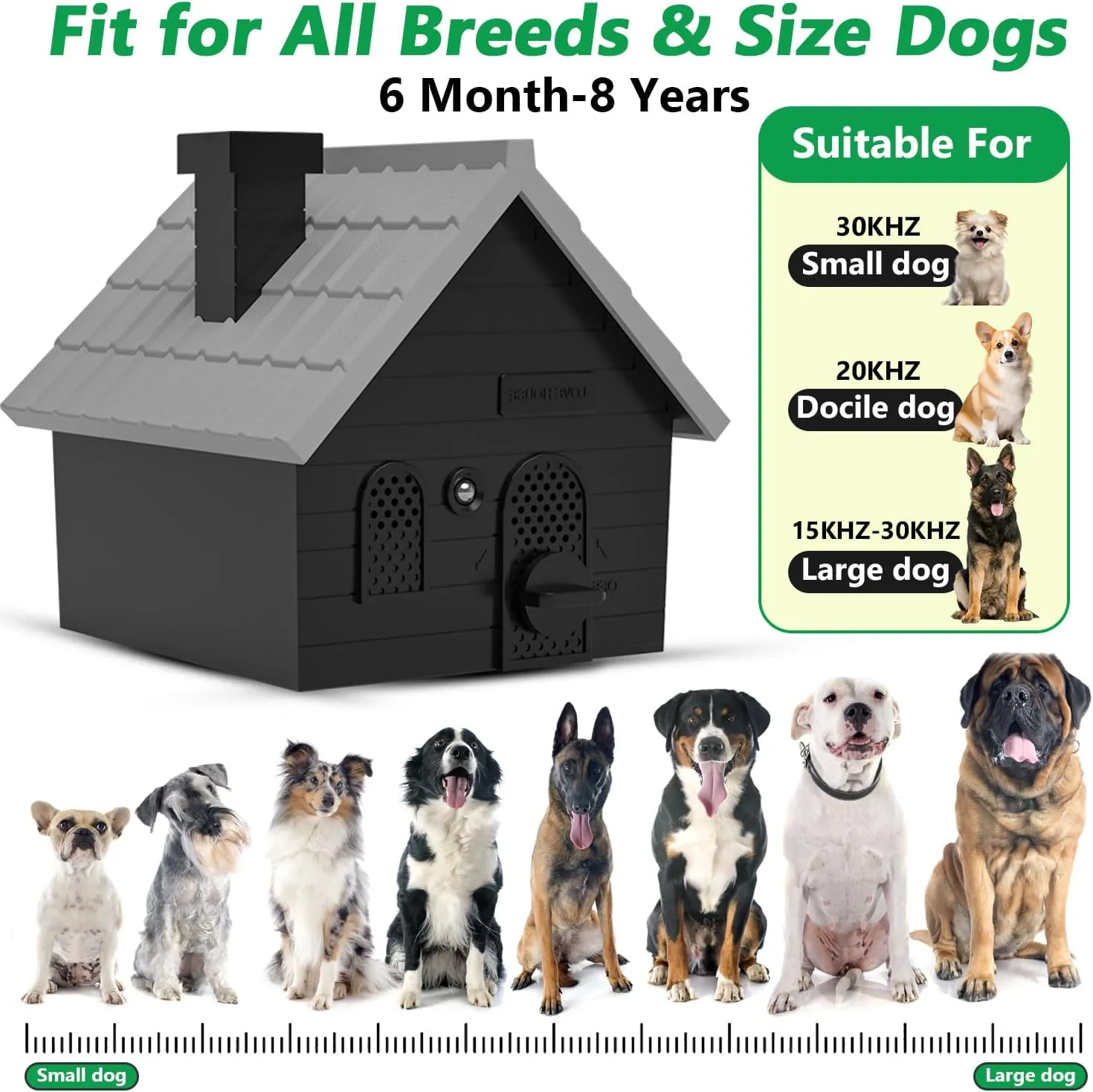 Anti Barking Device, Ultrasonic Dog Bark Deterrent Devices, Dog Barking Silencer up to 50 FT, Dog Barking Control Device, Bark Box Indoor Outdoor for Dogs Training & Behavior Aids